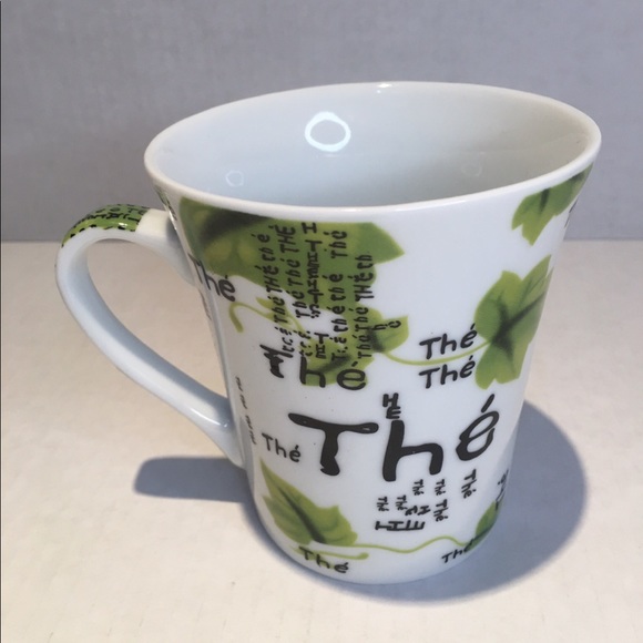 NWT Tea Mugs,set of 2 multi lingual “tea mugs” - Picture 5 of 6